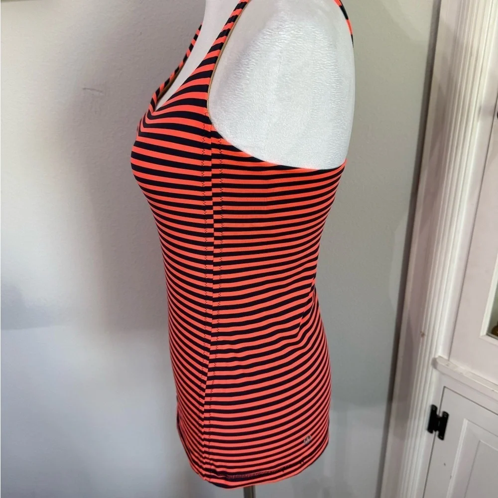 Lululemon Athletica blue and orange To be free Tank Top